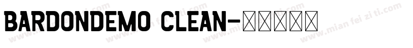 bardondemo clean字体转换